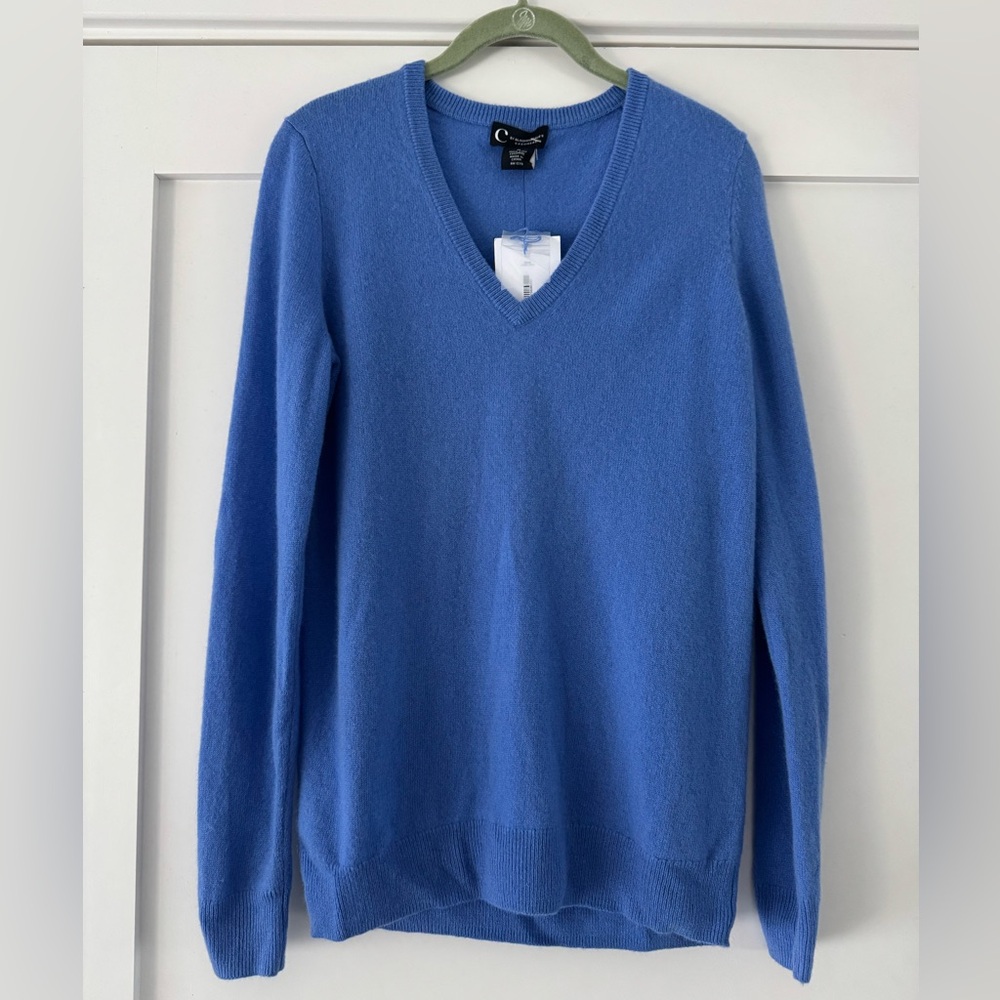 Bloomingdale's Blue Cashmere Sweater